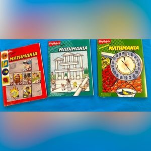 MATHMANIA Highlights Magazine Three BIG New Sealed Issues Fun Math!
